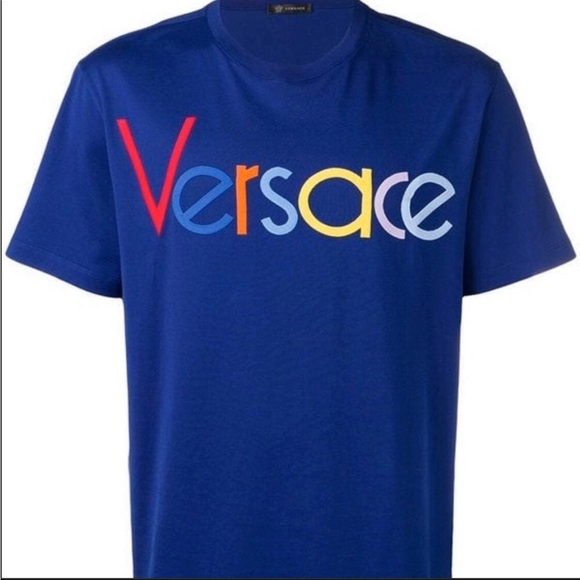 COPY Versace Vintage logo T-shirt large Tees Short Sleeve